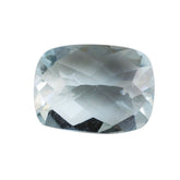 AQUAMARINE CHECKER CUT CUSHION (A+/SI) 8X6MM 1.05 Cts.