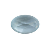 AQUAMARINE ROSE CUT OVAL CAB (A+) 6X4MM 0.50 Cts.