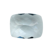 AQUAMARINE CHECKER CUT CUSHION (A+) 8X6MM 1.20 Cts.