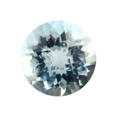 AQUAMARINE CHECKER CUT ROUND (A+/HI) 8.50MM 2.20 Cts.