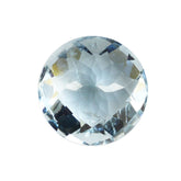 AQUAMARINE CHECKER CUT ROUND (A+/HI) 8.50MM 2.20 Cts.
