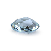 AQUAMARINE CHECKER CUT BRIOLETTE ROUND (A) 8MM 1.63 Cts.