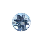 AQUAMARINE CHECKER CUT ROUND (A) 6MM 0.75 Cts.