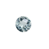 AQUAMARINE CHECKER CUT ROUND (A) 5MM 0.44 Cts.
