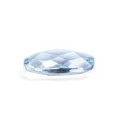 AQUAMARINE CHECKER CUT BRIOLETTE CUSHION (A) 10X6MM 1.45 Cts.