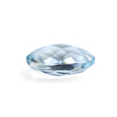 AQUAMARINE CHECKER CUT BRIOLETTE OVAL (A) 8X6MM 1.14 Cts.
