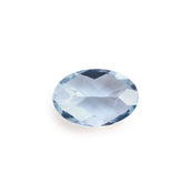 AQUAMARINE CHECKER CUT OVAL (B) 6X4MM 0.35 Cts.