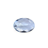 AQUAMARINE CHECKER CUT OVAL (B/SI) 6X4MM 0.43 Cts.