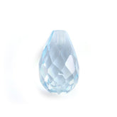 AQUAMARINE FACETED DROP (HALF DRILL 0.70MM) (A+/SI-HI) 8X5MM 1.44 Cts.