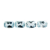 AQUAMARINE CUT CUSHION (A+) 6X4MM 0.52 Cts.