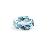 AQUAMARINE CHECKER CUT OVAL (A+++) 6X4MM 0.42 Cts.