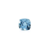 AQUAMARINE CHECKER CUT CUSHION (A++++) 3MM 0.12 Cts.