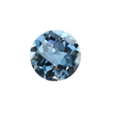 AQUAMARINE CHECKER CUT ROUND (A++++) 6MM 0.79 Cts.