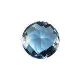 AQUAMARINE CHECKER CUT ROUND (A++++) 6MM 0.79 Cts.