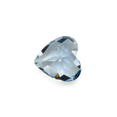 AQUAMARINE CHECKER CUT HEART (A+/SI) 5MM 0.53 Cts.