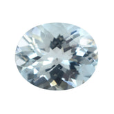 AQUAMARINE CHECKER CUT OVAL (B) 11X9MM 3.12 Cts.