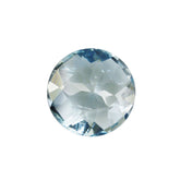 AQUAMARINE CHECKER CUT ROUND (A/SI) 7MM 1.28 Cts.