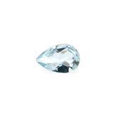 AQUAMARINE CHECKER CUT PEAR (A/SI) (WINDOW) 6X4MM 0.30 Cts.
