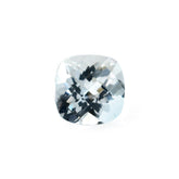 AQUAMARINE CHECKER CUT CUSHION (C/CLEAN)6.00MM 0.84 Cts.
