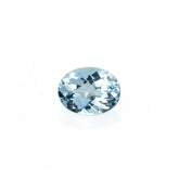 AQUAMARINE CHECKER CUT OVAL (A+/CLEAN) 9X7MM 1.47 Cts.