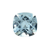 AQUAMARINE CHECKER CUT CUSHION (A/SI) 8.00X8.00MM 1.88 Cts.