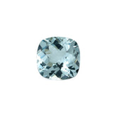 AQUAMARINE CHECKER CUT CUSHION (B/CLEAN) 8.00X8.00MM 1.76 Cts.