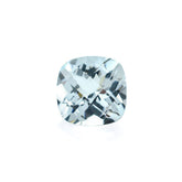 AQUAMARINE CHECKER CUT CUSHION (C/CLEAN) 8.00X8.00MM 1.94 Cts.