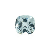 AQUAMARINE CHECKER CUT CUSHION (A/CLEAN) (GREENISH) 8.00X8.00MM 1.93 Cts.