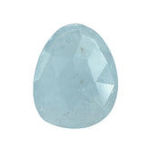 AQUAMARINE ROSE CUT BRIOLETTE PEARISH (AA)(MILKY) 15.50X12.50 MM 4.57 Cts.