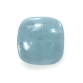 AQUAMARINE PLAIN CUSHION SRC CAB (AA)(MILKY) 12.00X12.00 MM 5.47 Cts.