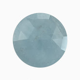 AQUAMARINE ROSE CUT BRIOLETTE ROUND (AA)(MILKY) 14.70X15.00 MM 6.51 Cts.