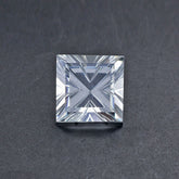 AQUAMARINE LIGHTNING CUT SQUARE 10MM 4.42 Cts.