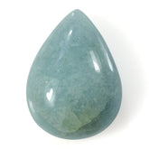 MILKY AQUAMARINE PEAR CAB 21X15MM 17.75 Cts.