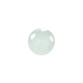 MILKY AQUAMARINE CHECKER CUT ROUND 6MM 0.75 Cts.