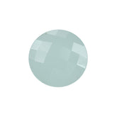 MILKY AQUAMARINE CHECKER CUT ROUND 10MM 3.07 Cts.
