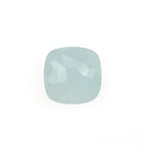 MILKY AQUAMARINE IRREGULAR CUT CUSHION CAB 12MM 5.84 Cts.