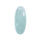 MILKY AQUAMARINE OVAL CAB 29X12 15.03 Cts.