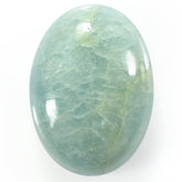 MILKY AQUAMARINE OVAL CAB 25X18MM 24.24 Cts.