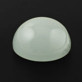 MILKY AQUAMARINE ROUND CAB 12MM 6.89 Cts.