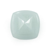 MILKY AQUAMARINE PYRAMID CUSHION CAB 12MM 8.50 Cts.