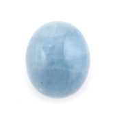 MILKY AQUAMARINE PLAIN OLIVE (HALF DRILL 0.80MM) (AA/CLEAN) 10X8MM 4.83 Cts.