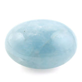 MILKY AQUAMARINE PLAIN OLIVE (HALF DRILL 1MM) (AA/HI) 15X12MM 12.35 Cts.