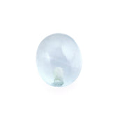 MILKY AQUAMARINE PLAIN OLIVE (HALF DRILL 0.70MM) (AA) 5X4MM 0.61 Cts.