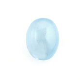 MILKY AQUAMARINE PLAIN OLIVE (HALF DRILL 0.80MM) (AA/HI) 8X6MM 2.03 Cts.
