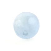 MILKY AQUAMARINE PLAIN OLIVE (HALF DRILL 0.80MM) (AA/HI) 8X6MM 2.03 Cts.