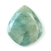 MILKY AQUAMARINE BOTH SIDE TABLE CUT KITE 26.70X22.40MM 18.37 Cts.