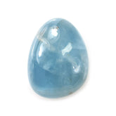 MILKY AQUAMARINE IRREGULAR PEAR CAB (AA) 12X9MM 4.20 Cts.
