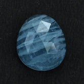 MILKY AQUAMARINE ROSE CUT IRREGULAR PEAR CAB (AA) 13X11MM 5.25 Cts.