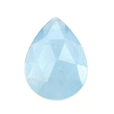 MILKY AQUAMARINE ROSE CUT BRIOLETTE PEAR (AA) 12X9MM 2.70 Cts.