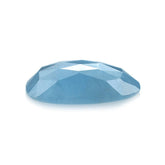 MILKY AQUAMARINE ROSE CUT PEARISH CAB (AAA) 12.50X15.50MM 4.65 Cts.